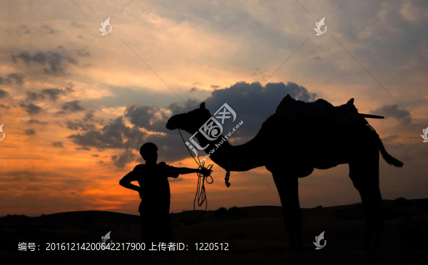 沙漠落日
