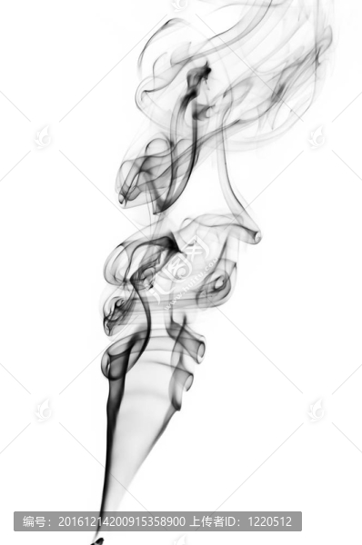 均勻背景下的煙霧。