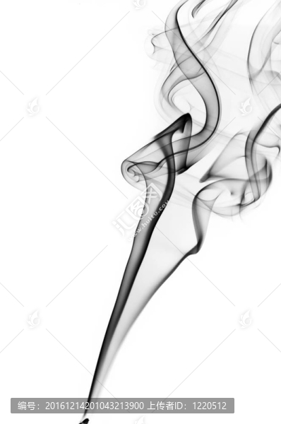 均勻背景下的煙霧。