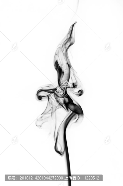 均勻背景下的煙霧。