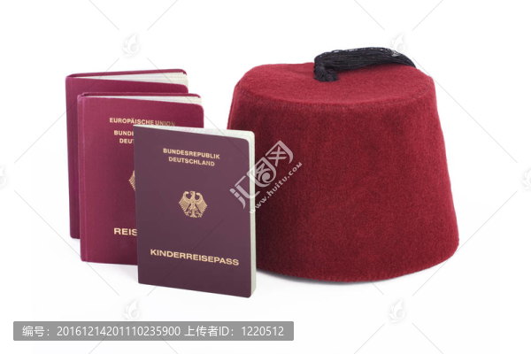 土耳其帽（斯）和德國(guó)的旅行護(hù)照