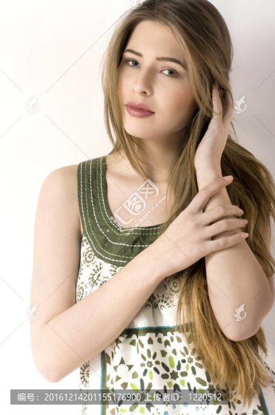美女畫像。