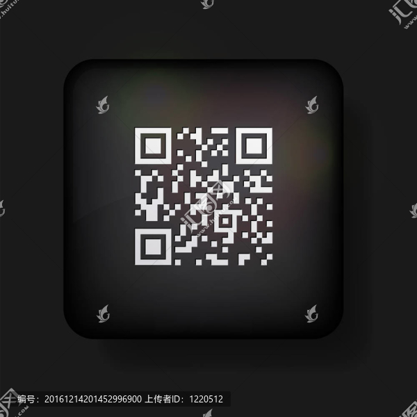 QR碼的黑色圖標。eps10