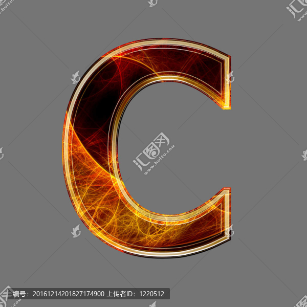 3D抽象與未來(lái)字母C