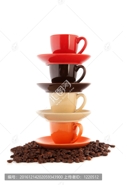 疊杯子和碟子