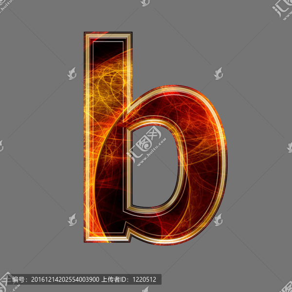 3D抽象和未來字母
