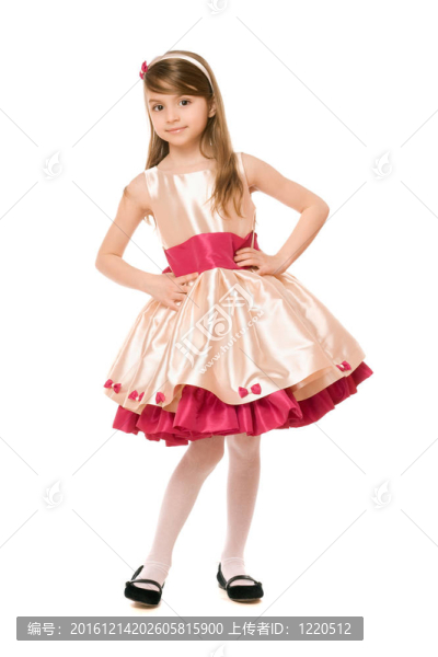 穿著連衣裙的小淑女