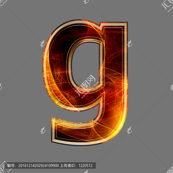 3D抽象和未來(lái)字母-,G