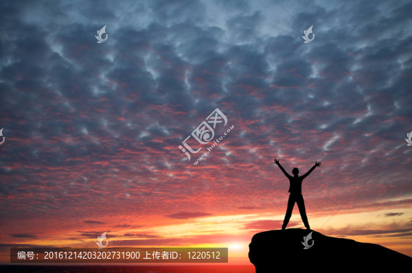 女孩剪影