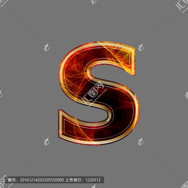 3D抽象和未來(lái)字母
