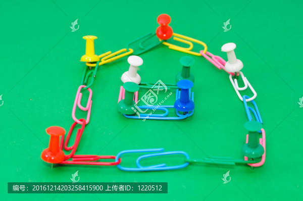 彩色回形針和別針