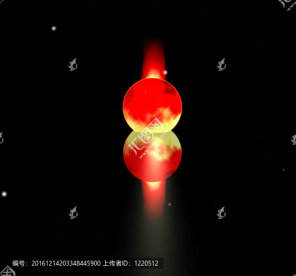夜空中的倒影