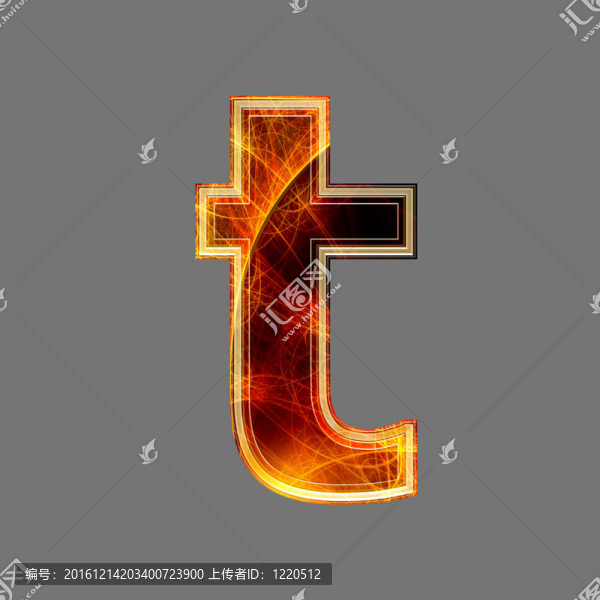 三維抽象和未來字母