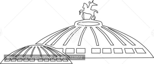 輪廓的建筑