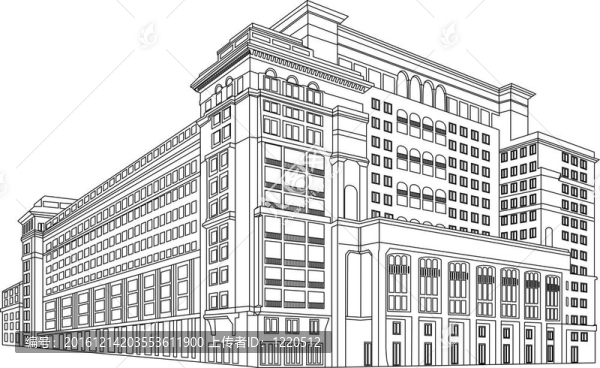 輪廓的建筑