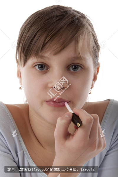 美麗女孩口紅