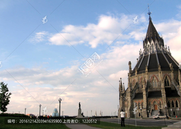 渥太華國會圖書館晚上2008