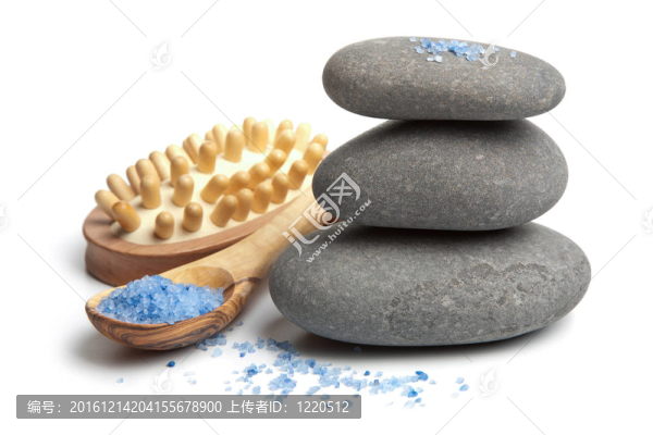 溫泉石和草藥鹽隔離