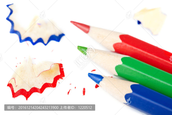 彩色鉛筆隔離