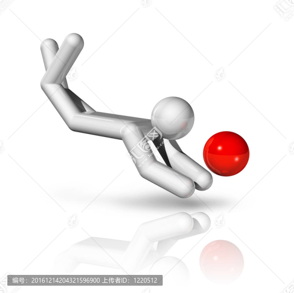 沙灘排球3D符號