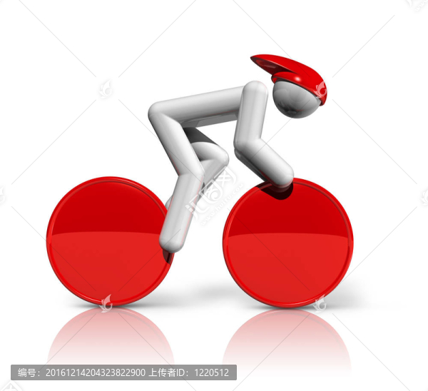 單車軌跡3D符號