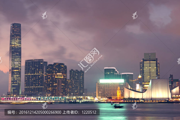 香港市的晚上