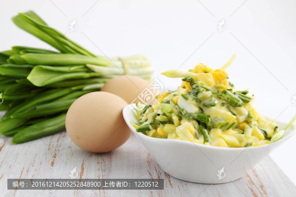 與熊蔥上沙拉