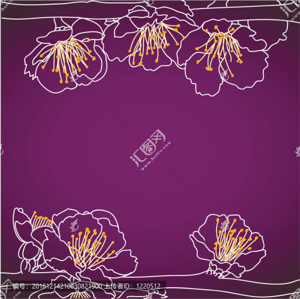 背景與櫻花花