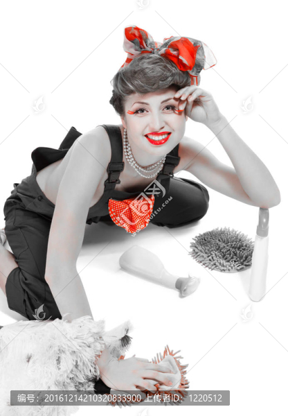 引腳的女孩