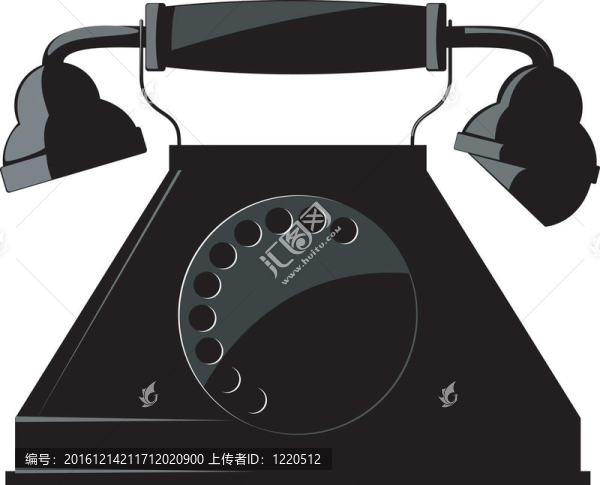 舊手機插畫。