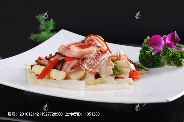方竹筍炒醬肉