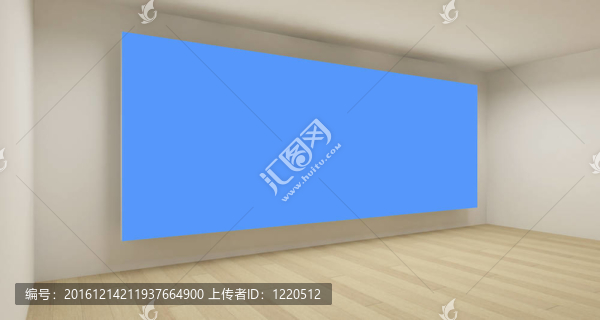 藍色色調(diào)背景空間；3D藝術(shù)概念；潔凈商務(wù)房