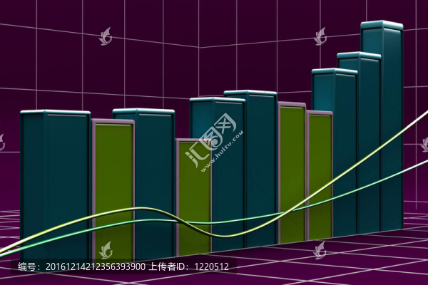 顏色塊增長(zhǎng)條形圖