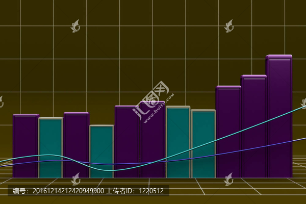 顏色塊增長條形圖