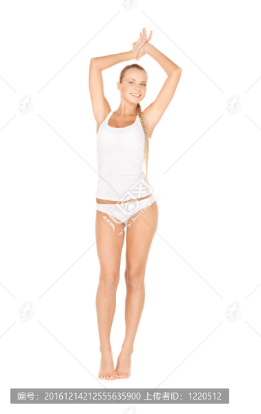 純棉內(nèi)衣美女