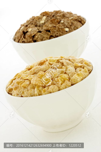美味和健康的磨砂玉米和麥麩