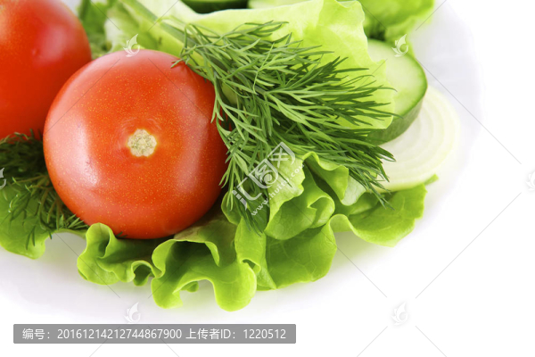 白底蔬菜