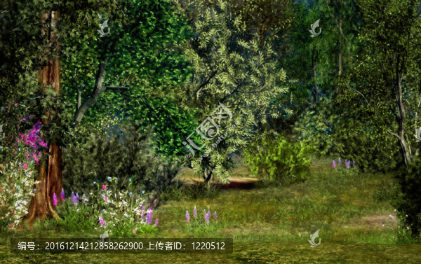 魔法森林場景