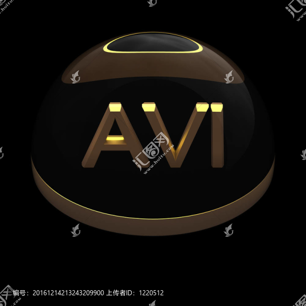 3D文件格式圖標(biāo)-,AVI