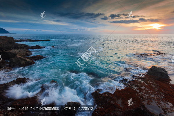 黃昏時的夏威夷海岸
