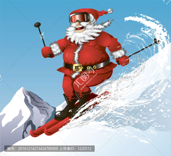 滑雪Santa