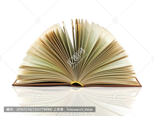 打開的書