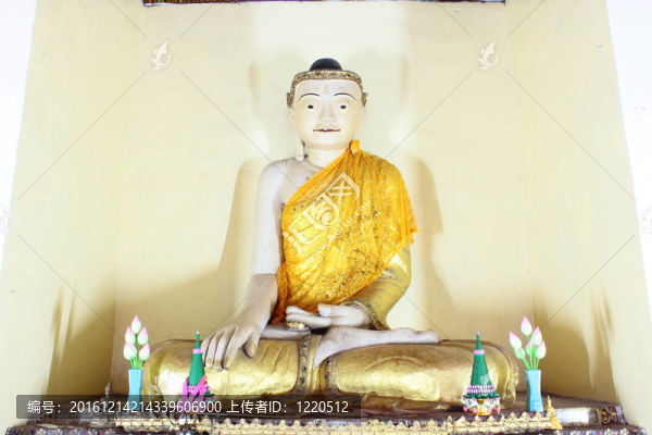 古老的佛像在Wat,Mon,Sung,khan；Lam,pang