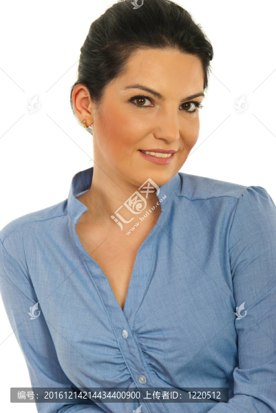 微笑的女商人