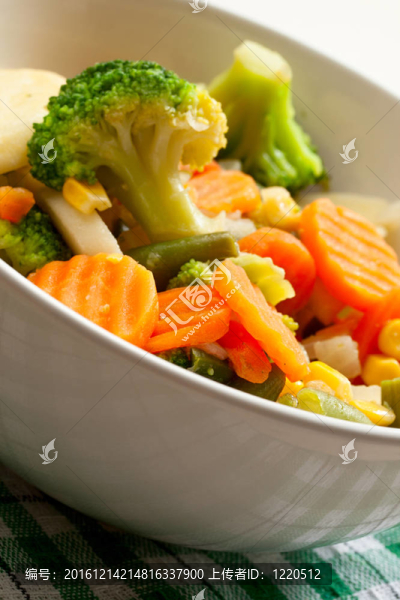 盤子上的油炸蔬菜