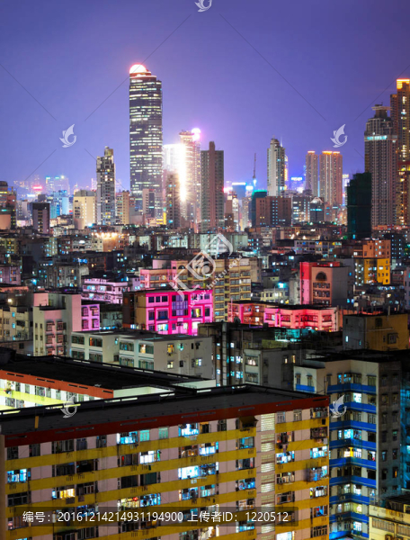 香港擁擠的城市