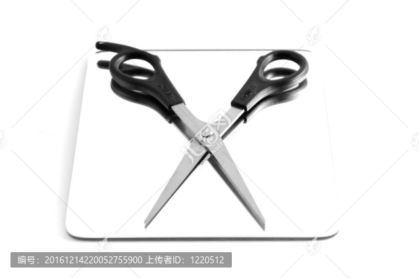 理發(fā)師的剪刀和鏡子