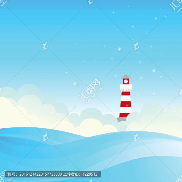 海上精靈海岸燈塔。