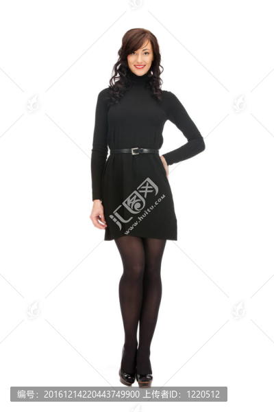 穿著優(yōu)雅的可愛女人