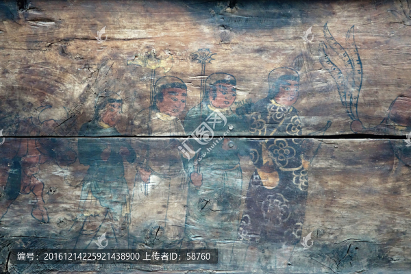 遼代契丹車(chē)馬出行圖木板畫(huà)